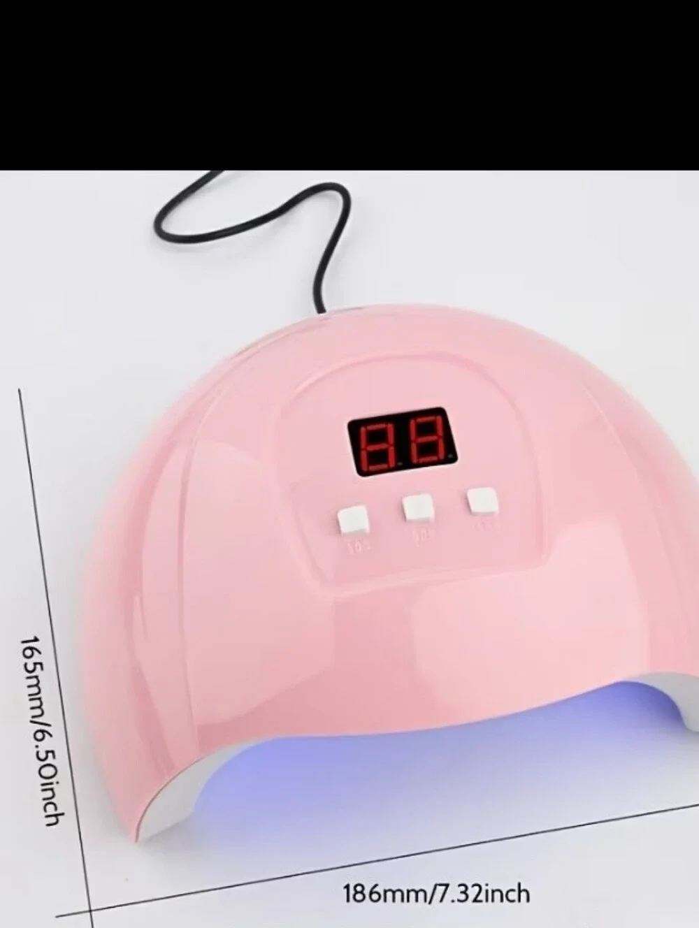 > LED UV Nail Lamp for Gel Polish - Pink
